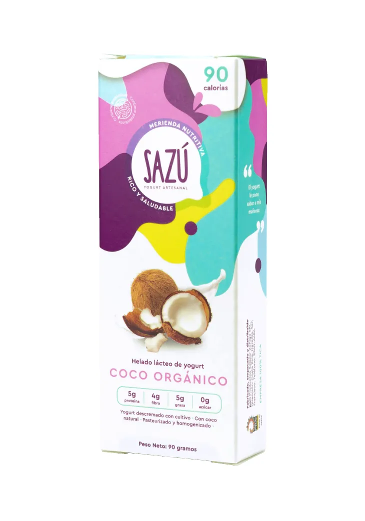 Helado coco orgánico